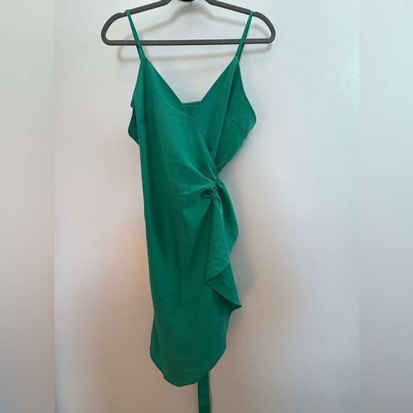 Cupshe Green Wrap Dress L - Picture 4 of 10